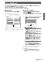 Preview for 13 page of Panasonic PT-LB75VE Operating Instructions Manual