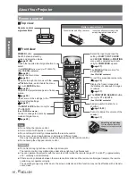 Preview for 16 page of Panasonic PT-LB75VE Operating Instructions Manual