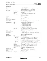 Preview for 2 page of Panasonic PT-LB78 Specifications