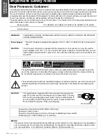 Preview for 2 page of Panasonic PT-LB78U - LCD Proj XGA 4:3 3000 Lumens Wrls 6.5LBS Operating Instructions Manual