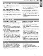 Preview for 9 page of Panasonic PT-LB78U - LCD Proj XGA 4:3 3000 Lumens Wrls 6.5LBS Operating Instructions Manual