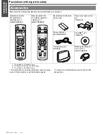 Preview for 10 page of Panasonic PT-LB78U - LCD Proj XGA 4:3 3000 Lumens Wrls 6.5LBS Operating Instructions Manual