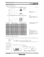 Preview for 5 page of Panasonic PT-LB80NT Spec File