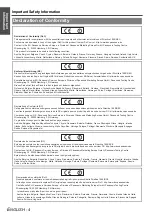 Preview for 4 page of Panasonic PT-LB80NTEA Operating Instructions Manual