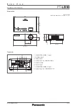 Preview for 4 page of Panasonic PT-LB90 Series Specifications