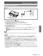 Предварительный просмотр 23 страницы Panasonic PT-LB90NTEA Operating Instructions Manual