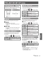 Предварительный просмотр 41 страницы Panasonic PT-LB90NTEA Operating Instructions Manual