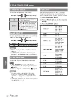 Предварительный просмотр 42 страницы Panasonic PT-LB90NTEA Operating Instructions Manual