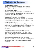 Предварительный просмотр 11 страницы Panasonic PT-LC50E Operating Instructions Manual