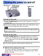 Предварительный просмотр 31 страницы Panasonic PT-LC50E Operating Instructions Manual