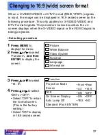 Предварительный просмотр 37 страницы Panasonic PT-LC50E Operating Instructions Manual