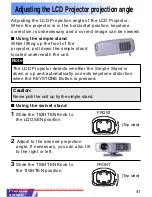 Предварительный просмотр 41 страницы Panasonic PT-LC50E Operating Instructions Manual