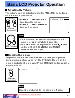 Предварительный просмотр 42 страницы Panasonic PT-LC50E Operating Instructions Manual