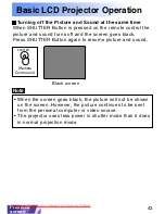 Предварительный просмотр 43 страницы Panasonic PT-LC50E Operating Instructions Manual