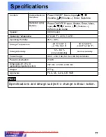 Предварительный просмотр 77 страницы Panasonic PT-LC50E Operating Instructions Manual