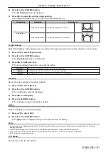 Предварительный просмотр 61 страницы Panasonic PT-LRW35 Operating Instructions Manual