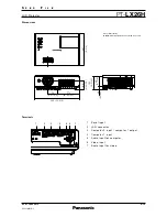 Preview for 4 page of Panasonic PT-LW25H Spec File