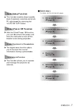 Preview for 7 page of Panasonic PT-LW25HE Operating Instructions Manual