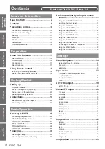 Preview for 8 page of Panasonic PT-LW25HE Operating Instructions Manual