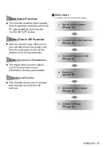 Preview for 9 page of Panasonic PT-LW25HEA Operating Instructions Manual