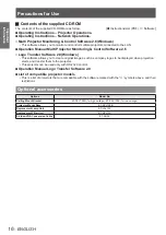 Preview for 16 page of Panasonic PT-LW25HEA Operating Instructions Manual