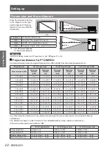 Preview for 22 page of Panasonic PT-LW25HEA Operating Instructions Manual