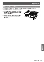 Preview for 65 page of Panasonic PT-LW25HEA Operating Instructions Manual