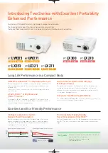 Preview for 2 page of Panasonic PT-LW271 Brochure & Specs