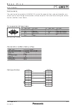 Preview for 9 page of Panasonic PT-LW271 Specifications