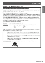 Preview for 3 page of Panasonic PT-LW271EA Operating Instructions (Functional Manual)