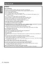 Preview for 6 page of Panasonic PT-LW271EA Operating Instructions (Functional Manual)