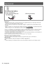 Preview for 8 page of Panasonic PT-LW271EA Operating Instructions (Functional Manual)