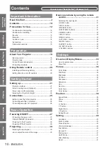 Preview for 10 page of Panasonic PT-LW271EA Operating Instructions (Functional Manual)