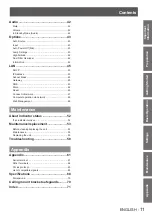 Preview for 11 page of Panasonic PT-LW271EA Operating Instructions (Functional Manual)