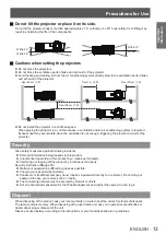 Preview for 13 page of Panasonic PT-LW271EA Operating Instructions (Functional Manual)