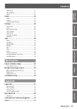 Предварительный просмотр 11 страницы Panasonic PT-LW271U Operating Instructions Manual