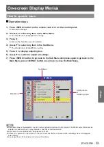 Предварительный просмотр 33 страницы Panasonic PT-LW271U Operating Instructions Manual