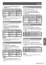 Предварительный просмотр 37 страницы Panasonic PT-LW271U Operating Instructions Manual