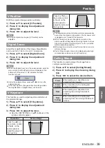 Предварительный просмотр 39 страницы Panasonic PT-LW271U Operating Instructions Manual