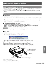 Предварительный просмотр 53 страницы Panasonic PT-LW271U Operating Instructions Manual