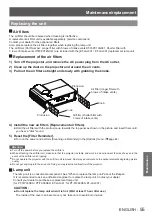 Предварительный просмотр 55 страницы Panasonic PT-LW271U Operating Instructions Manual