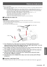 Предварительный просмотр 57 страницы Panasonic PT-LW271U Operating Instructions Manual