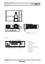 Preview for 4 page of Panasonic PT-LW271U Specifications