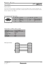 Preview for 9 page of Panasonic PT-LW271U Specifications