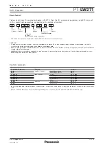 Preview for 10 page of Panasonic PT-LW271U Specifications