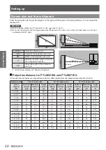 Предварительный просмотр 22 страницы Panasonic PT-LW321EA Operating Instructions (Functional Manual)