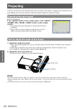 Preview for 30 page of Panasonic PT-LW321EA Operating Instructions (Functional Manual)