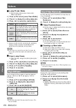 Preview for 44 page of Panasonic PT-LW321EA Operating Instructions (Functional Manual)