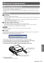 Preview for 53 page of Panasonic PT-LW321EA Operating Instructions (Functional Manual)