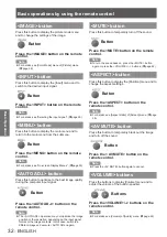 Preview for 32 page of Panasonic PT-LW321U Operating Instructions Manual